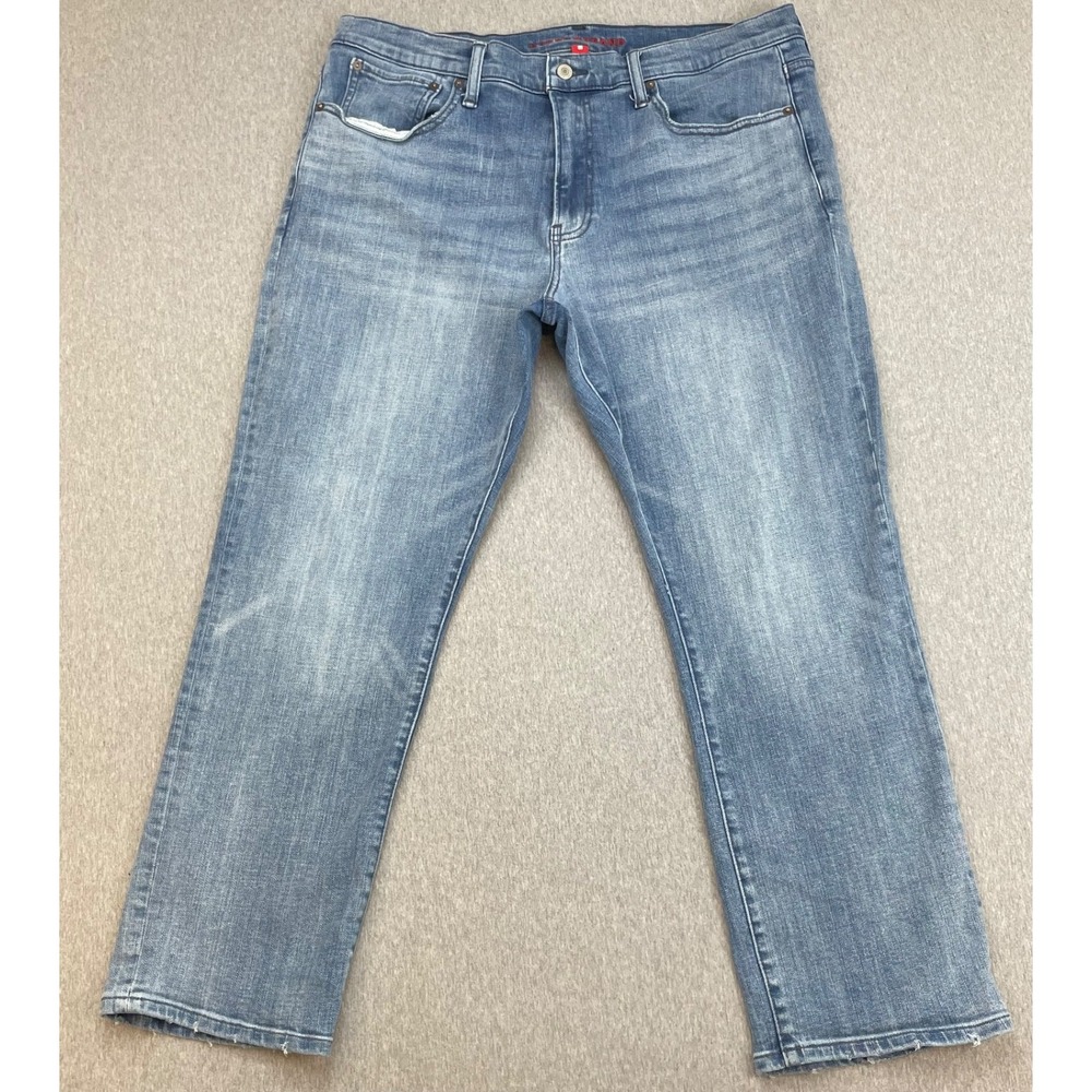 Lucky Brand Jeans Mens 38 x 30 Blue Cotton Blend Stretch 223 Straight